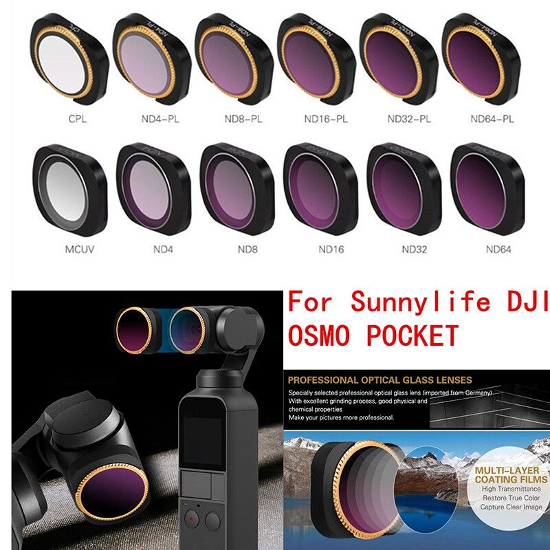 Bộ lọc ống kính máy ảnh sunnylife ND4 / 8 / 16 / 32 / 64 CPL nd-pl cho DJI...