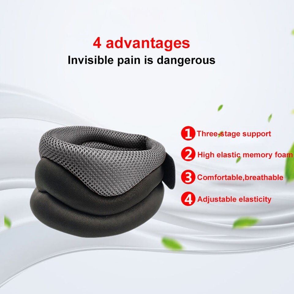 Cervical Neck Fixed Traction Pillow Neck Support Posture Corrector Cervical Collar for Pain Relief Neck Stretcher Braces Pain Relief