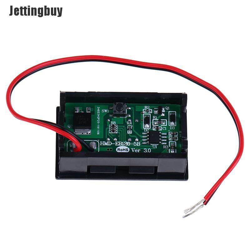 Jettingbuy 3S 12.6V Lithium Battery Capacity Indicator Voltmeter Module Blue Display