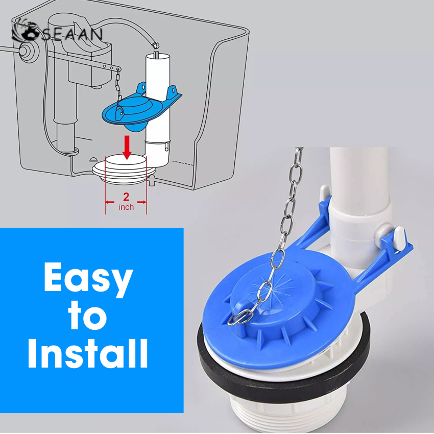 1pcs Universal Toilet Drain Valve Flush Replacement Rubber Flapper Bathroom-Tool