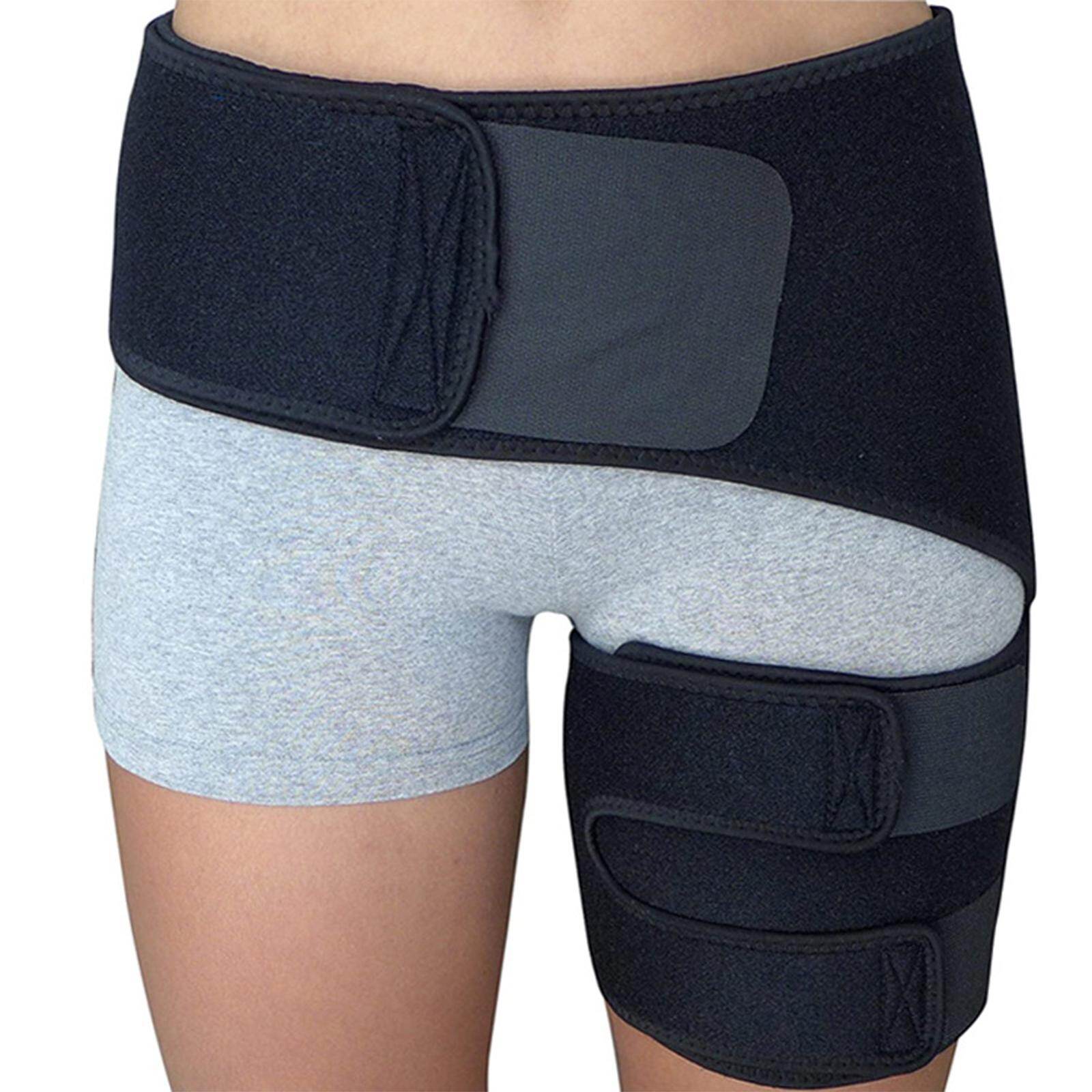 MagiDeal Groin Hip Brace Support Compression Wrap Belt for Hamstring Sciatic Nerve