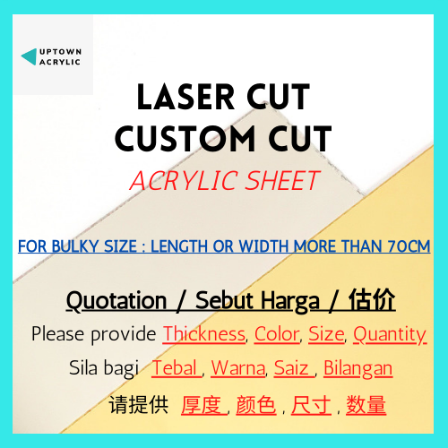 ⚠Custom Cut⚠ Laser Cut Acrylic Sheet Perspex Acrylic Board