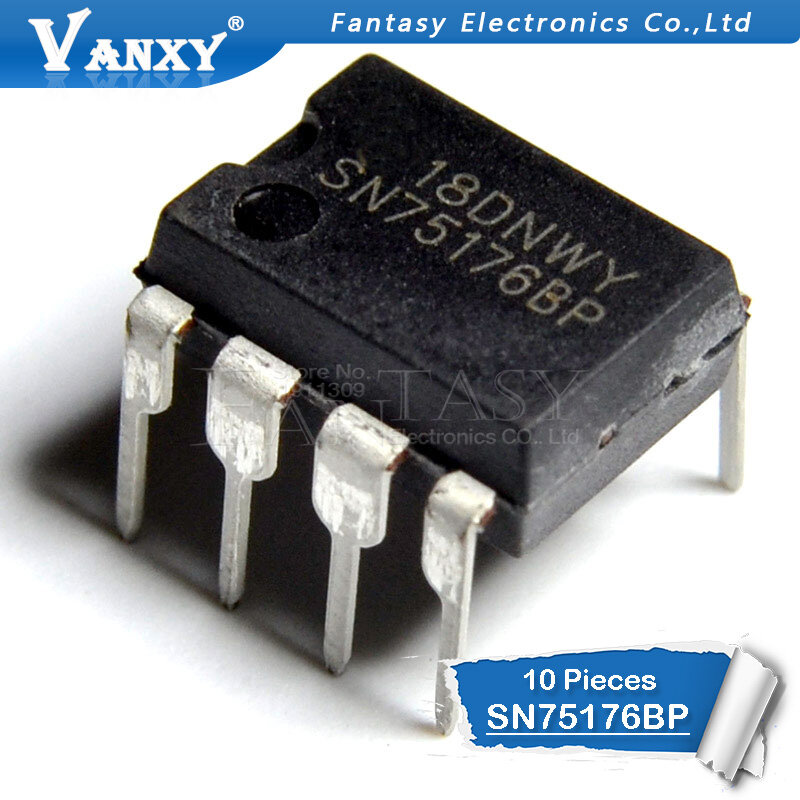 10pcs sn75176bp dip8 sn75176 dip 75176 dip-8 new and original ic