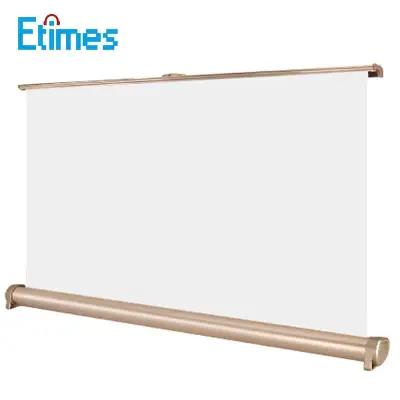 Etimes 20 Inch Micro Projector Screen Foldable 16:9 Projection Screen Cloth for Home Outdoor Travel