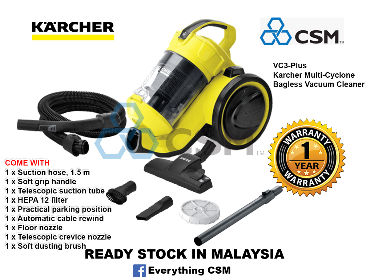 Karcher VC3-Plus Multi-Cyclone Bagless 