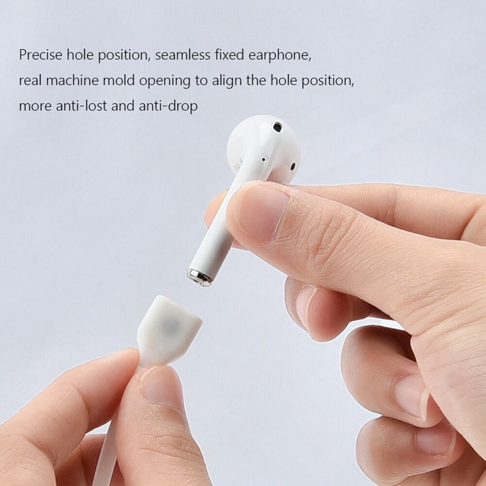 Multifunctional Portable Durable Elastic Bluetooth Headset Silicone Lanyard Earhook Compatible with Iphone AirPods Headset Anti-lost Hanging Rope