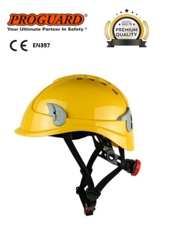PROGUARD Alpin Plus Lightweight Ventilation Safety Helmet Fitted With Safety Spectacles & 4 Point Chin Strap