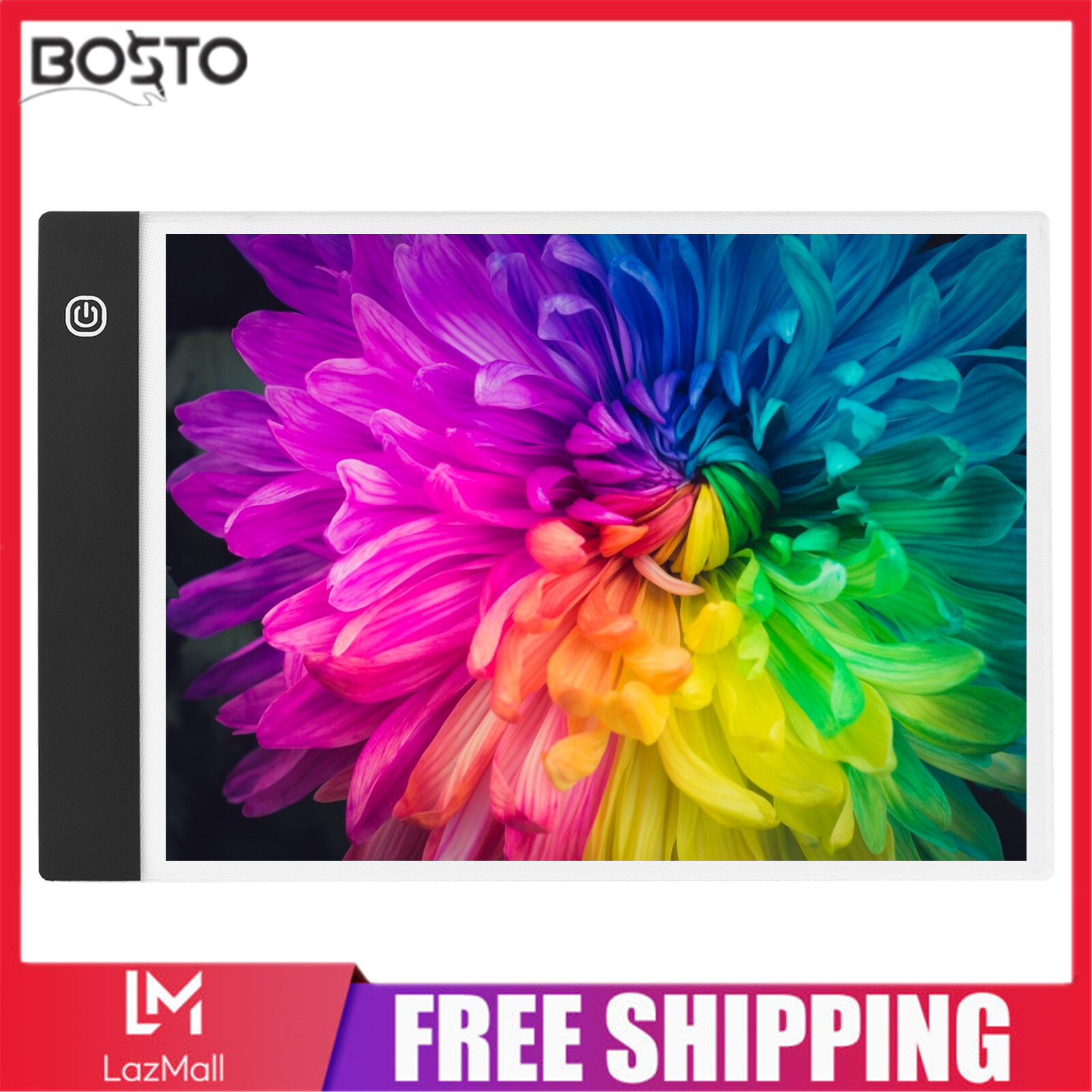 A4 Copyboard Ultra-thin LED Light Pad Adjustable 3 Levels Brightness Drawing Board USB Powered for Artist Animation Sketching Architecture Calligraphy Stenciling