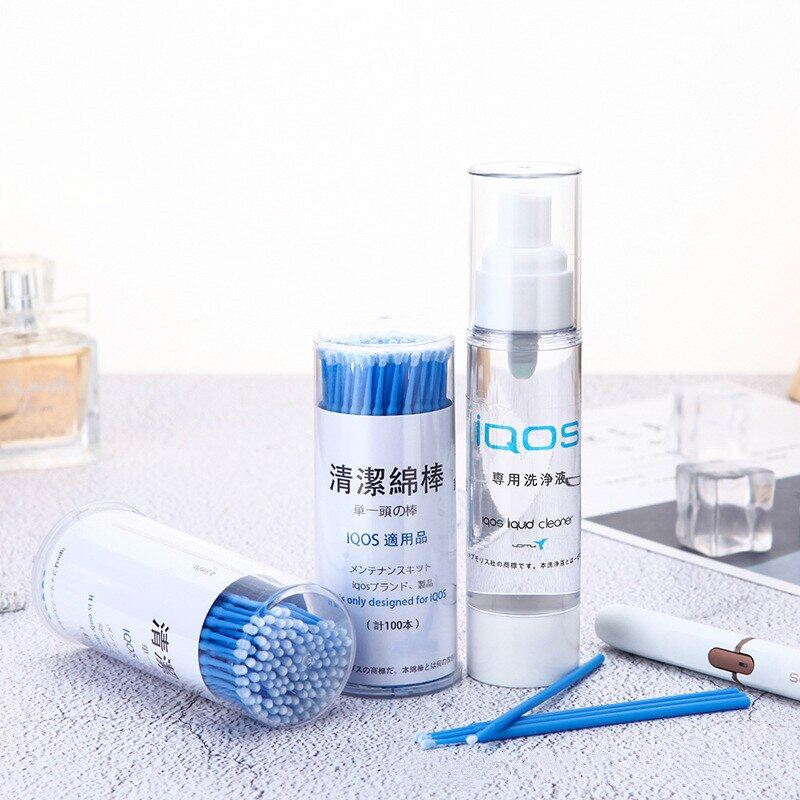 100PCS/BOTTLE ing Cotton Sticks Kit Tools for IQOS 2.4 Plus For IQOS 3.0 Accessories