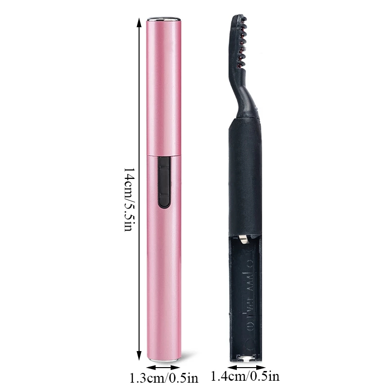 [Charming women] Electric Heated Eyelash Curler Pen Style Portable Long Lasting Makeup Tool