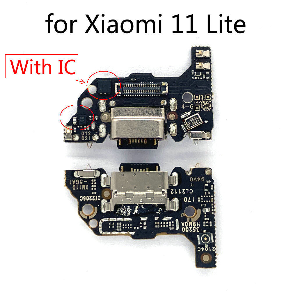 Charger Board Flex For Xiaomi Mi 11 Lite Mi11 Lite 4G 5G USB Port  Connector Dock Charging Board Flex Cable With IC Support Fast Charging