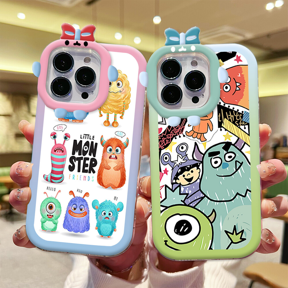 Hontinga Casing Case For Xiaomi Redmi Note 9 Pro Note 9S Note9 9T note9s Case Cute Monster Soft Silicone Full Cover Shockproof Rubber Cases Back Cover Phone Casing Softcase For Girls