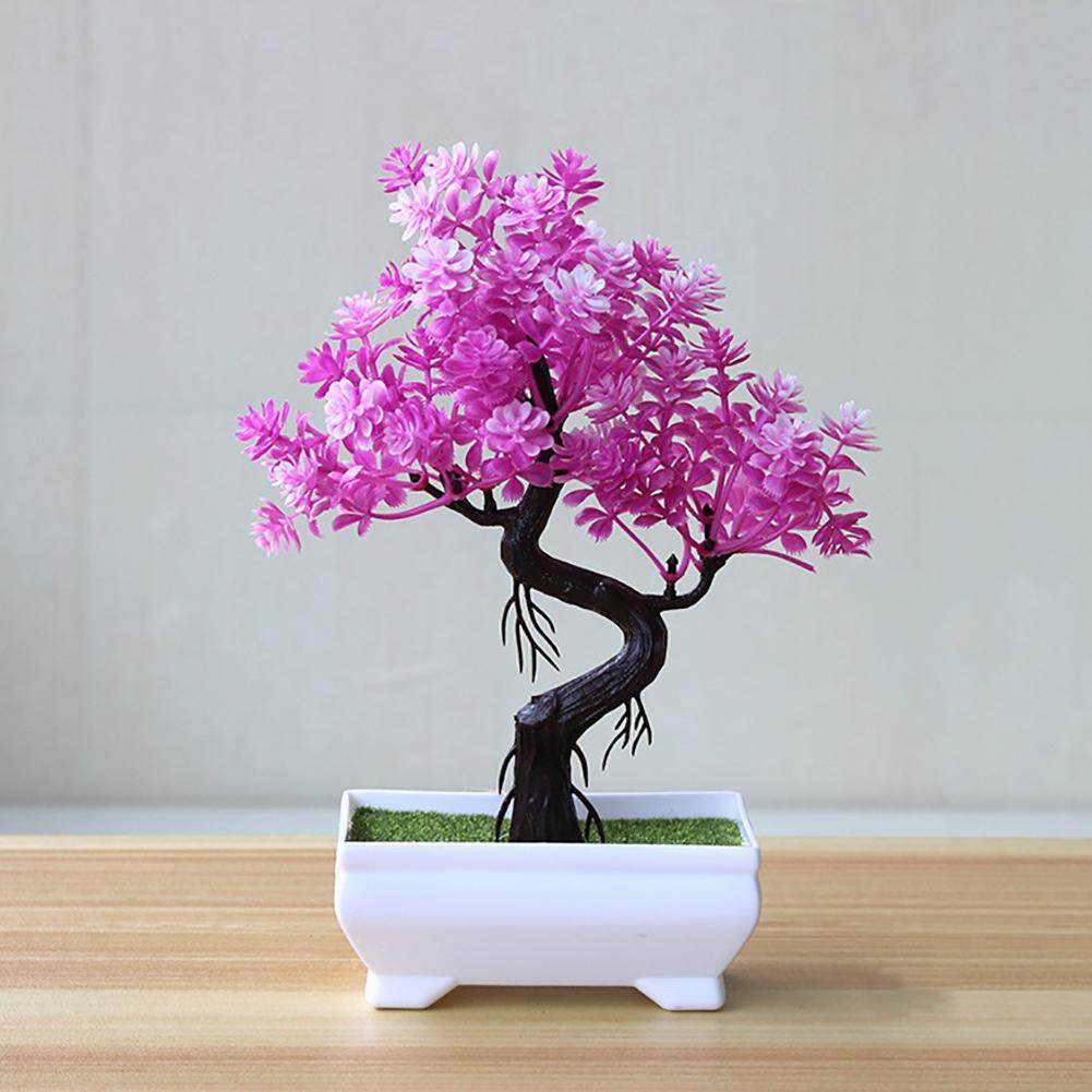 ⚘Chậu Cây Bonsai Nhân Tạo Rco, Mô Phỏng Cây Cảnh, Trang Trí Bàn, Giữa Bàn