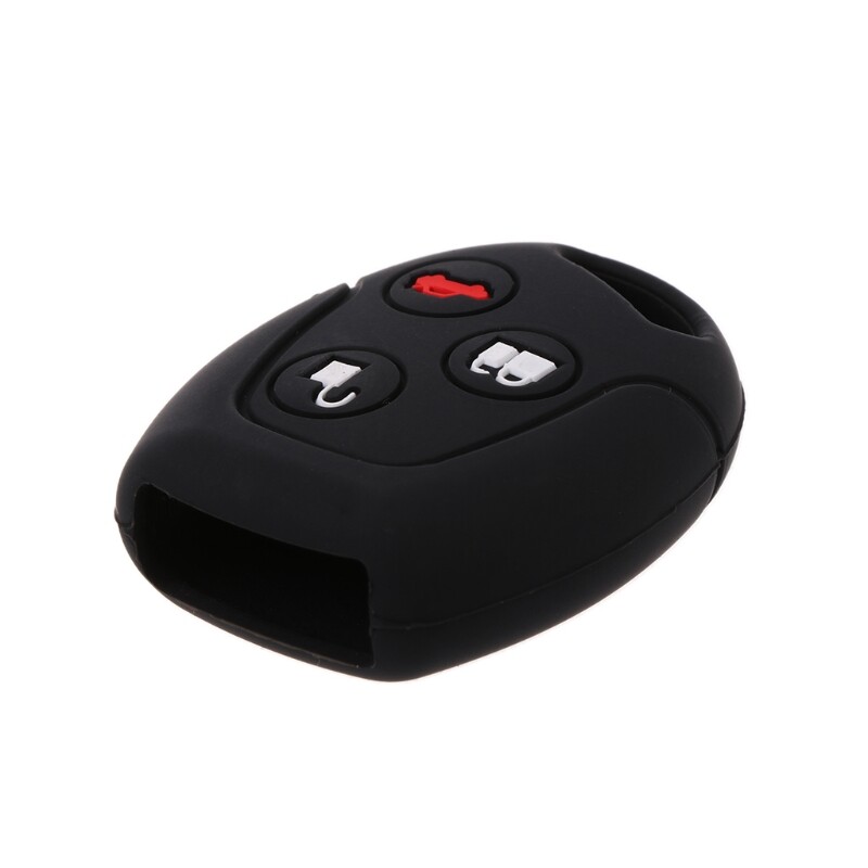 Silicone Car Remote Key Fob Case Shell 3 Buttons For Ford Mondeo Fiesta Focus