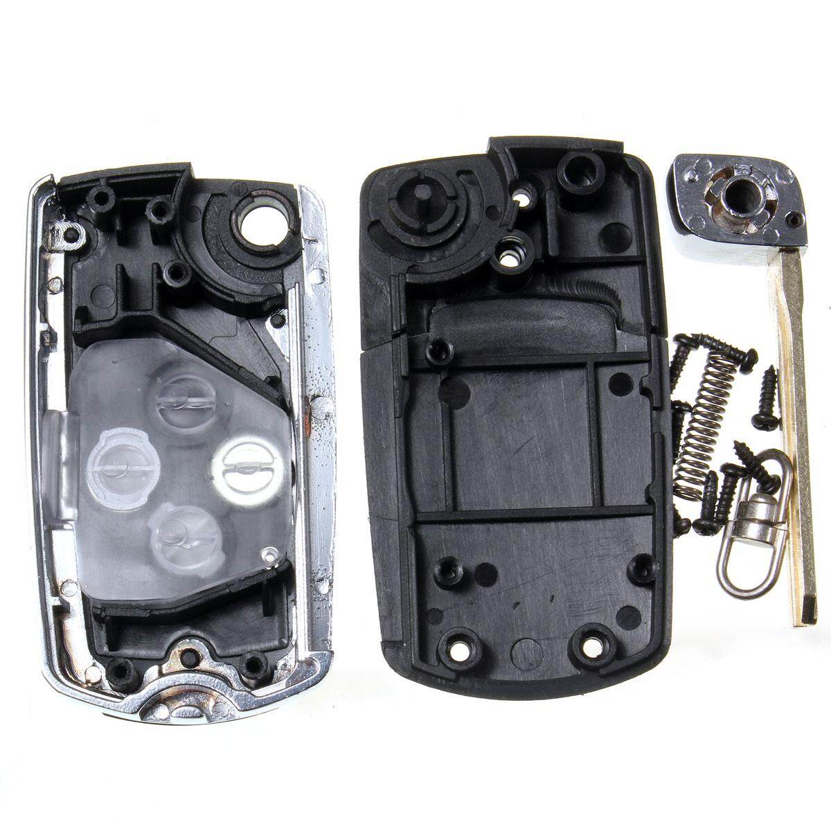 2 Nút Gấp Lật Vỏ Chìa Khóa Từ Xa Vỏ Fob Cho Toyota RAV4 Camry Corolla
