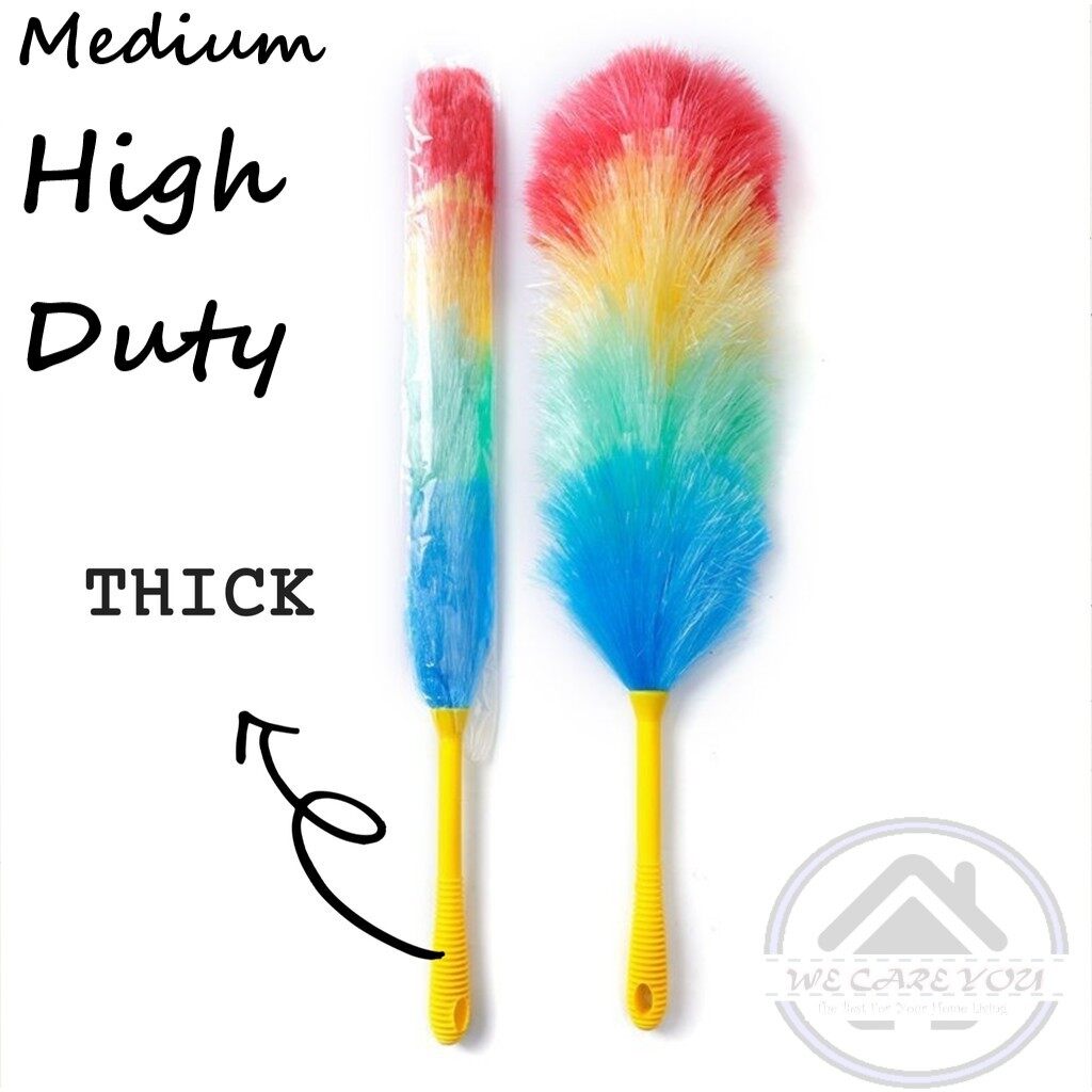 Magic Anti Static Feather Duster Bulu Ayam Nylon Magical Duster Household Handle Cleaning Product Tool Lazada