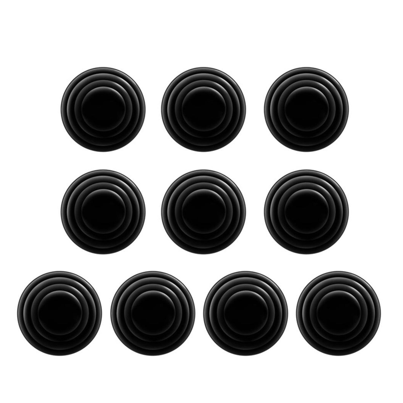 10Pcs Premium Cushion Absorber Portable Unfading Black Universal Car Door Shock Stickers Absorber for Truck