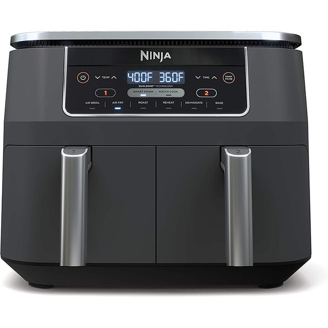 Ninja DZ401 Foodi 10 Quart 6 In 1 Dualzone XL 2 Basket Air Fryer With 2 