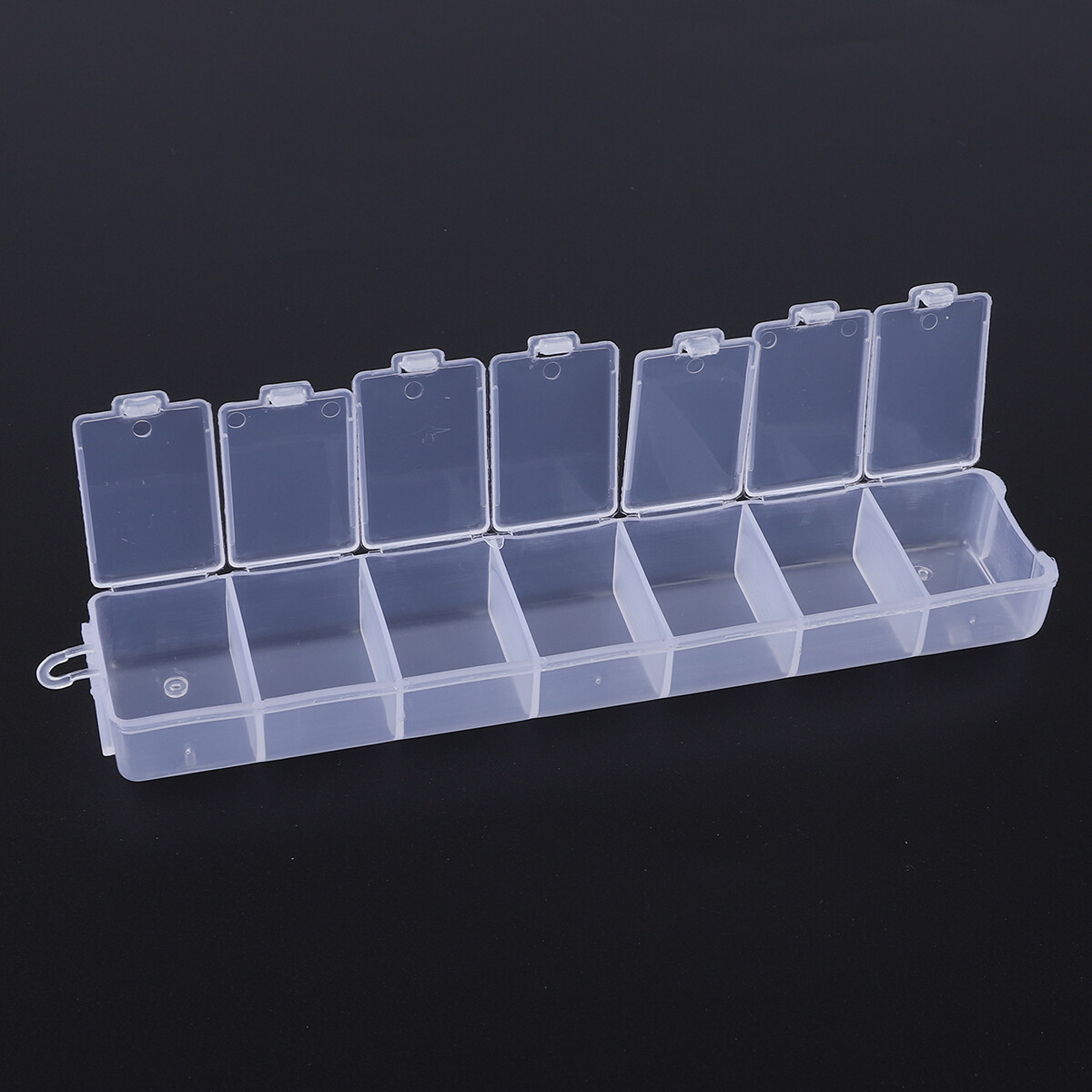 1 Hộp Đựng Trang Sức Bằng Nhựa Trong Suốt, Ngăn Đựng Để Đựng Bông Tai Hạt Hộp Quà Hình Chữ Nhật