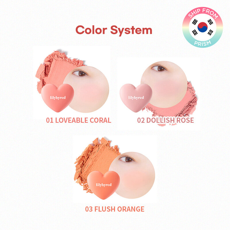 Lilybyred Luv Beam Cheek Heart-shaped Blusher