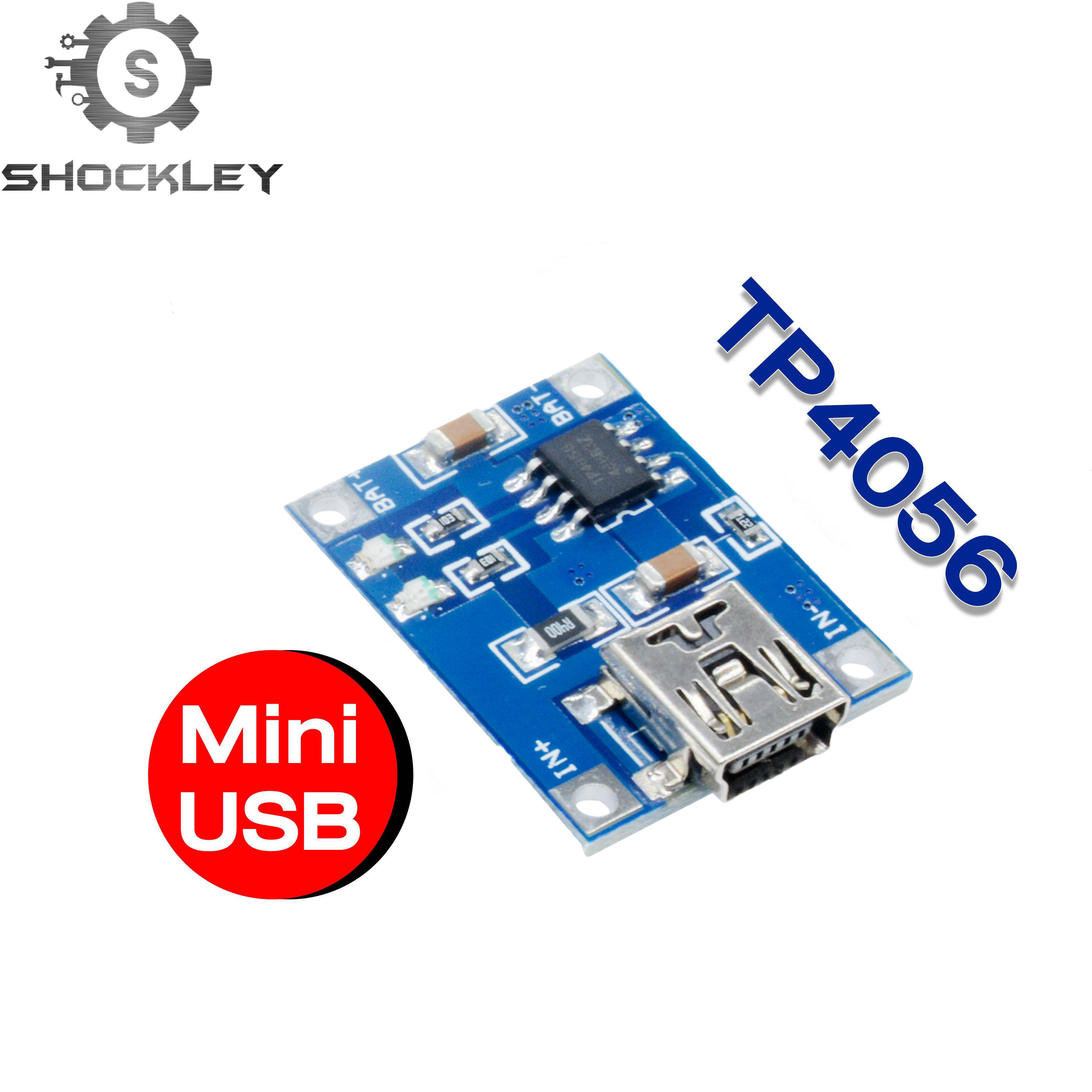 Shockley Mô-đun TP4056 Bộ Sạc Pin Lithium Pin Lithium 18650 3.7V 5V 1A MICRO USB USB-C USB Mini Pin Bảo Vệ Kép Mô-đun Sạc