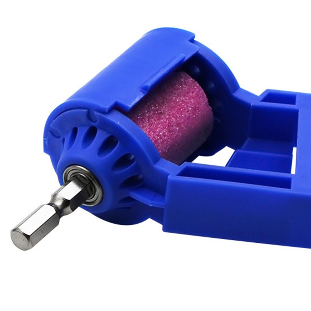 Portable Electric Drill Bit Sharpener Corundum Grinding Tool with Mini Spanner