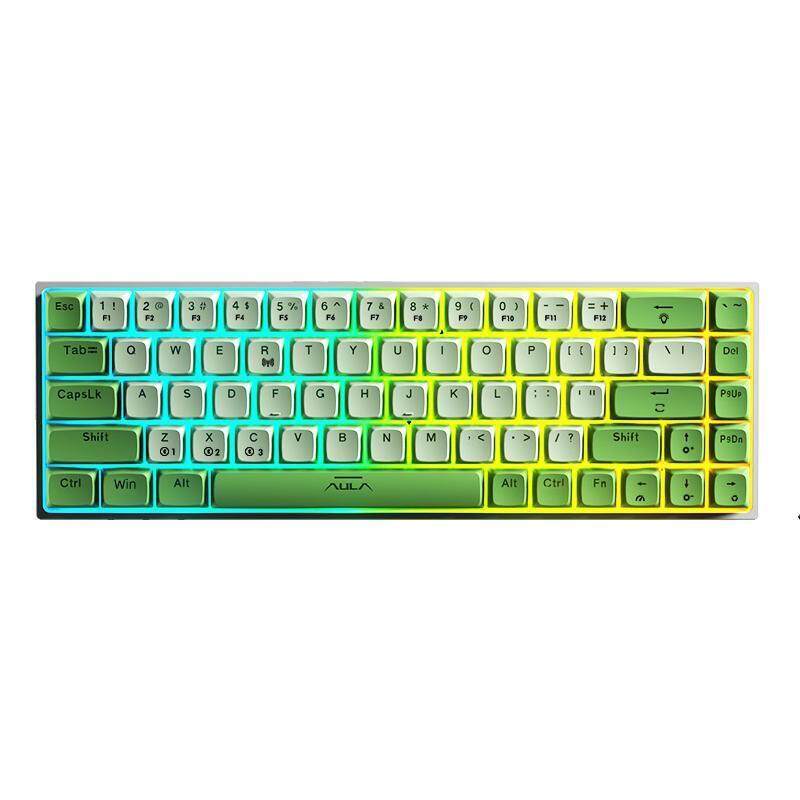 AirTop AULA F3068 Gaming Mechanical Keyboard Wireless Bluetooth / Wired Type-C Keyboard Hot Swappable Keyboard For Mac/Win/Desktop Singapore