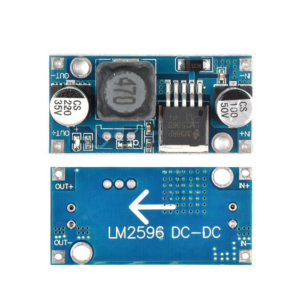 FocusAi  LM2596S DC-DC Step-down Power Module Regulator Board Buck Converter High Efficiency Voltage Regulator DIY Power Supply Step-down Module