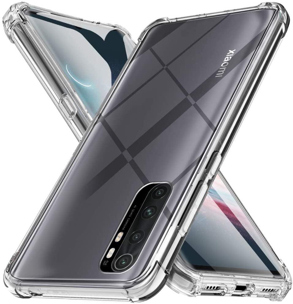 LIFEBELLE For Xiaomi Mi Note 10 Lite Note 10 Pro Note 10 Case, [Strengthen Version with Four Corners] [Camera Care Protection] Shockproof Clear Soft TPU Rubber Skin Silicone Protective Phone Casing Back Cover