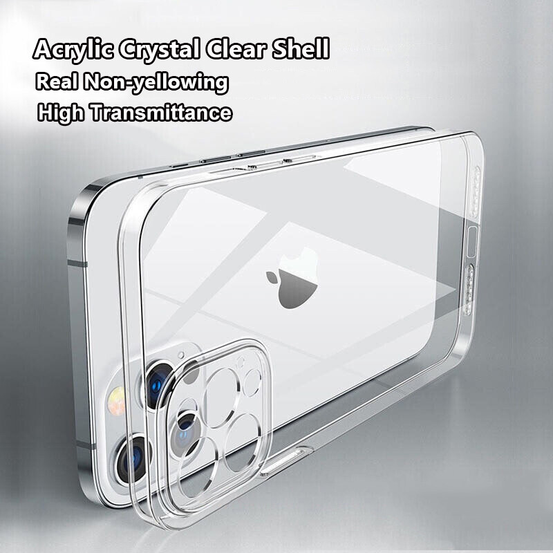 New Upgrade Phone Case for iPhone 14/14 Pro/14Plus/14 Pro Max/13/ 13 Pro/13 Pro Max/ 12 /12 Pro /12 Pro Max /Casing Ultra Slim Soft Clear Crystal Transparent Back Cover Precise Position Camera Protection Shell