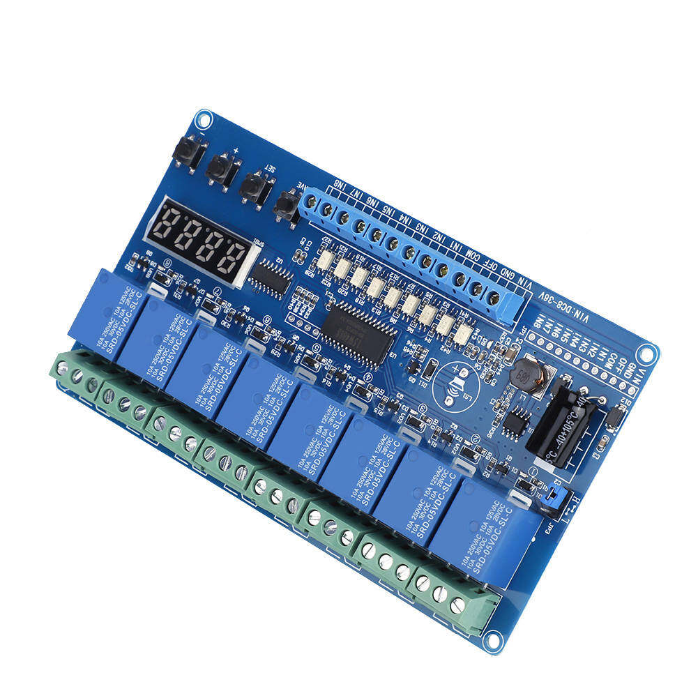 8-36V 8-channel Multifunction Time Delay Relay Relay Module Interface Board Module Optocoupler LED