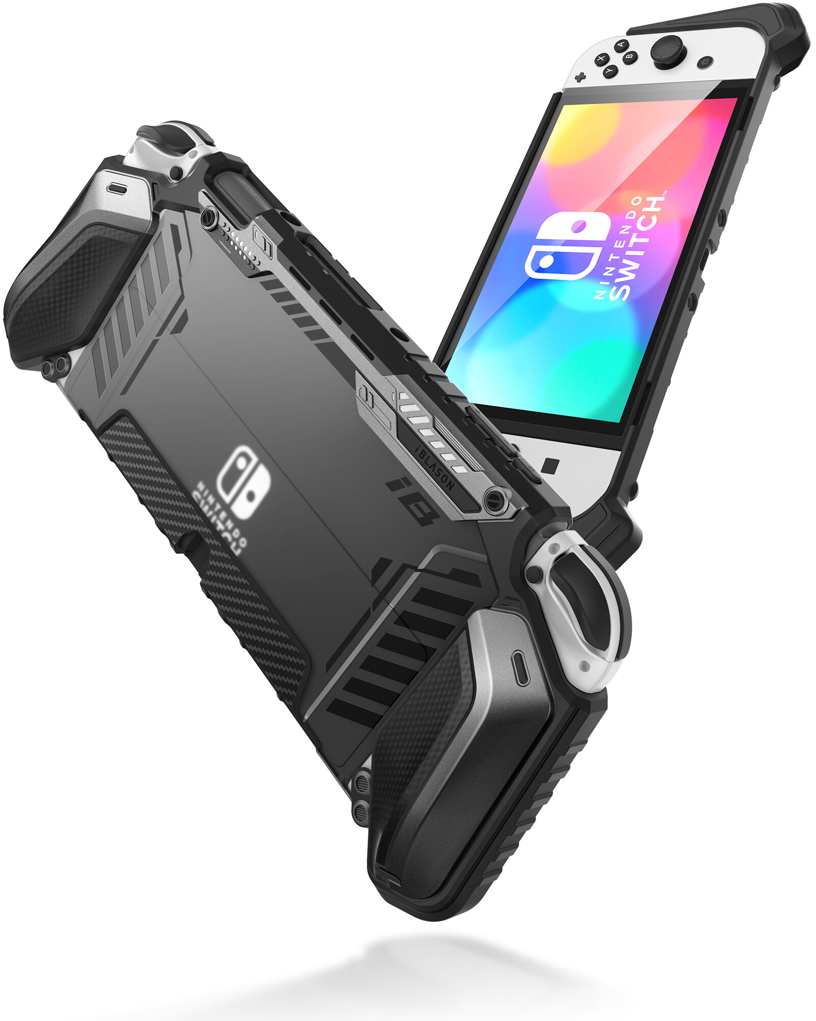 I-Blason Armorbox for Nintendo Switch OLED Case 2021 Dockable Rugged Protective Case Compatible with Nintendo Switch OLED Model and Joy-Con Controller