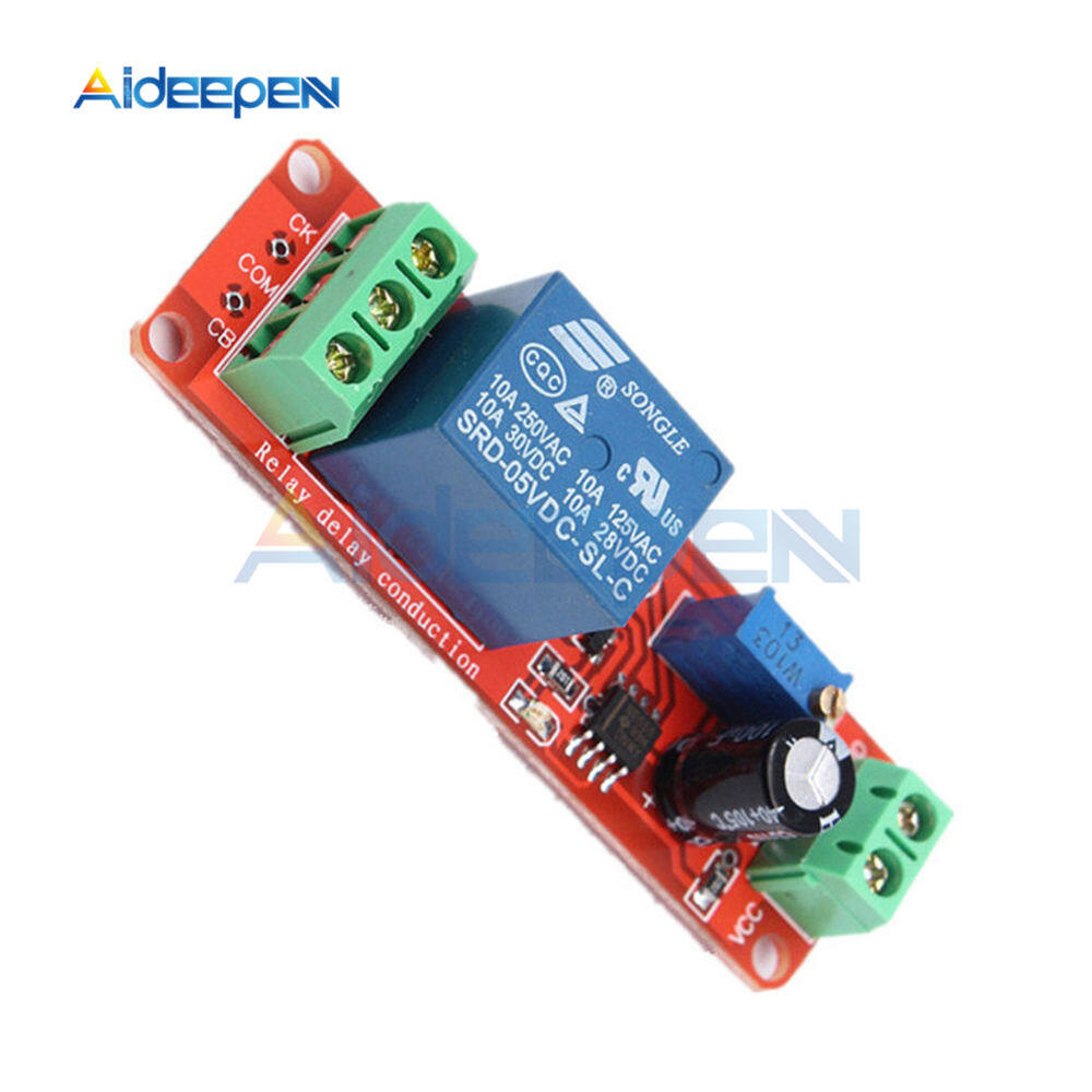 Ne555 Adjustable Module Timer Switch, 5V, Delay Relay Module, Cpu 0-10S, To 10 Seconds, 2200W