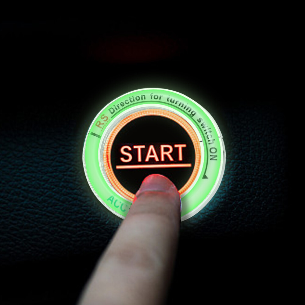 Latest Universal Car Ignition Switch Luminous Interior Sticker Rings for Auto Motorcycle Key Ring Hole Sticker Ignition Cover