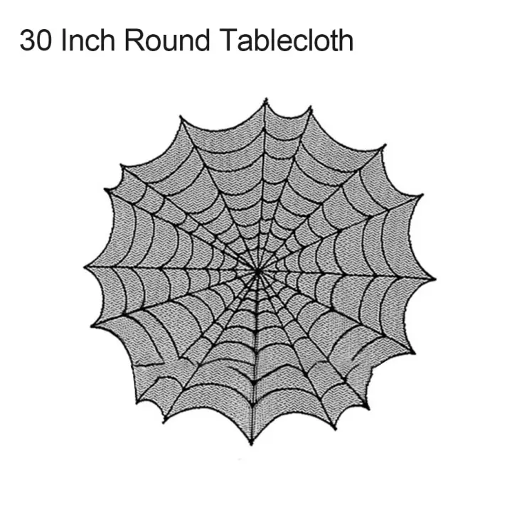 Tundi Halloween Decor Spider Web Bat Curtain Tablecloth Fireplace Scarf Table Runner Cod Lazada Ph