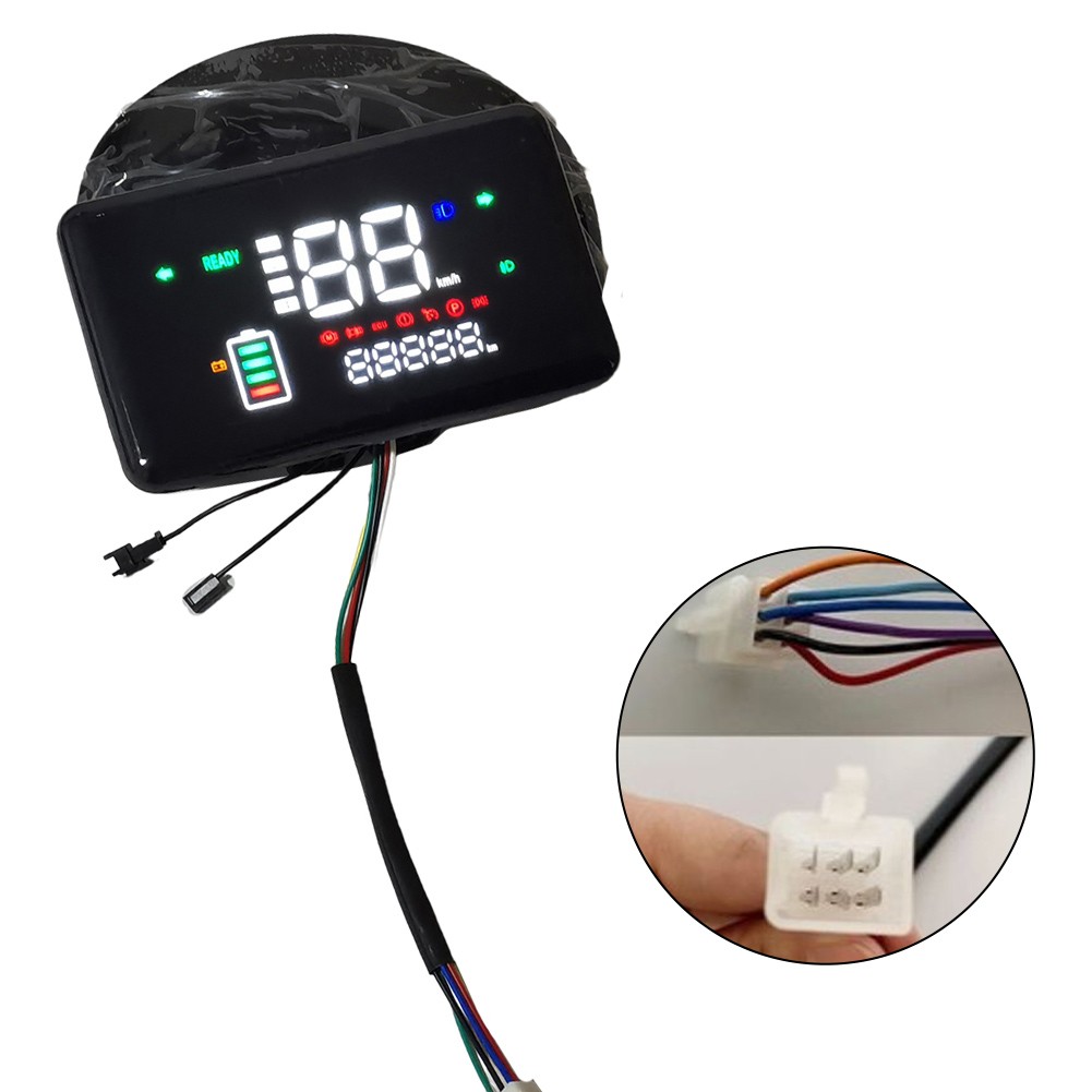 Electric Bicycle LCD Display Motor Speedmeter Screen For 48V -72V E-bike Scooters