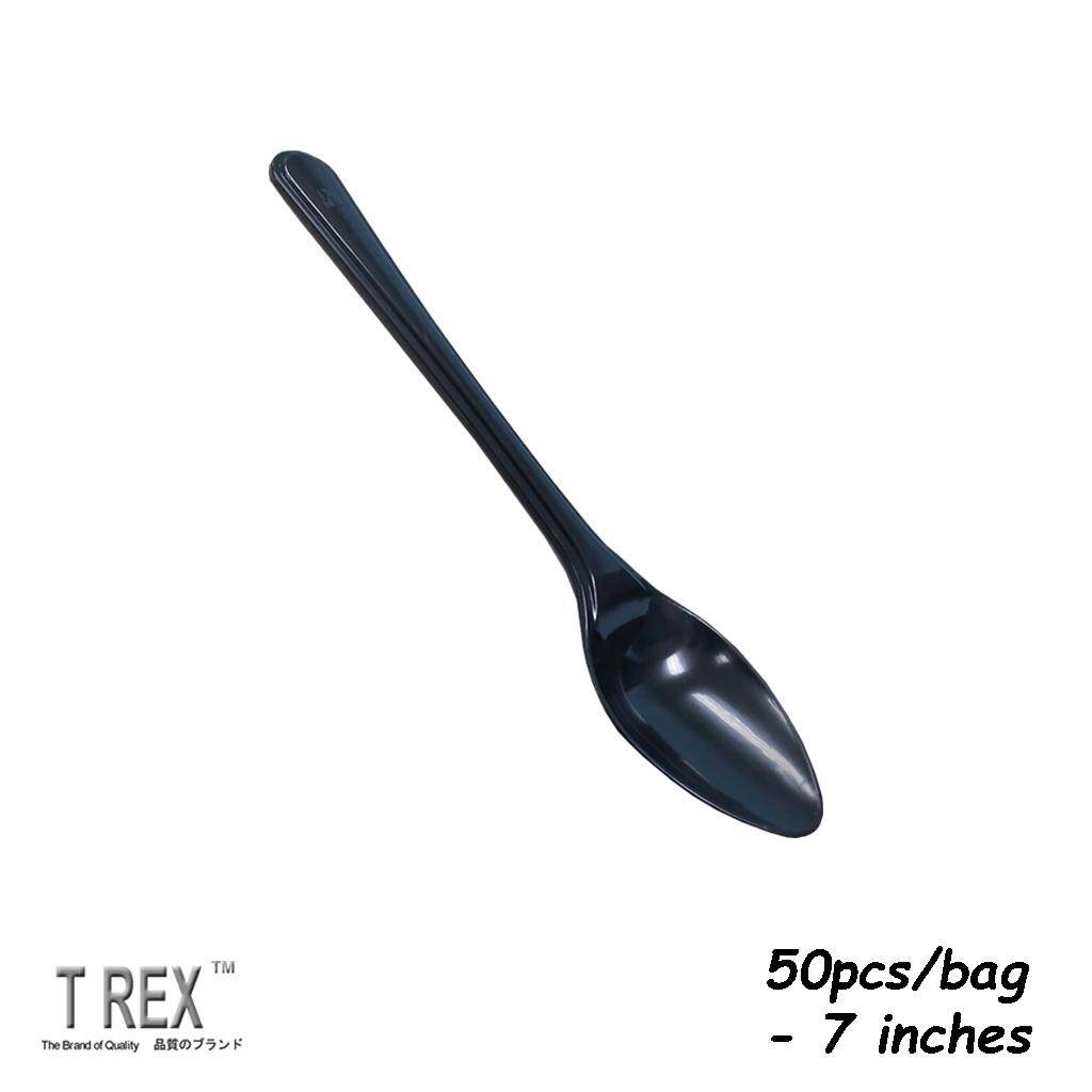 ECON] 50pcs Disposable Plastic Spoon / Plastic Fork - 6.5 Inch
