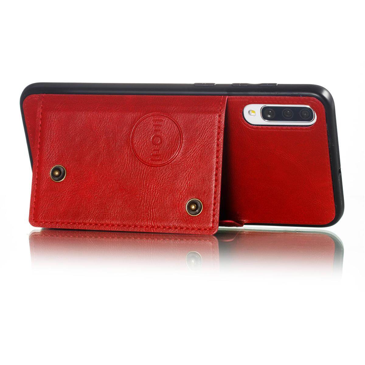 Cho Samsung A70 a70s da trường hợp nhiều Folio lật Bìa Wallet trở lại trường hợp vỏ, có thể làm việc với gắn trên xe hơi, ẩn thẻ tín dụng ID khe giữ, retro nút kim loại clasp, đứng hỗ trợ