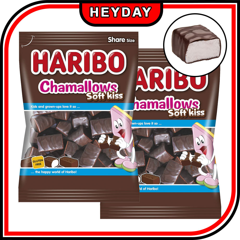 HARIBO] Chamallows Soft Kiss Chocolate Marshmallow Candy – Gluten