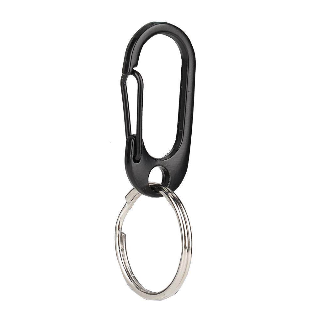 7*3.8cm Camouflage D Shape Carabiner Outdoor Mountaineering Camping Buckle Hook