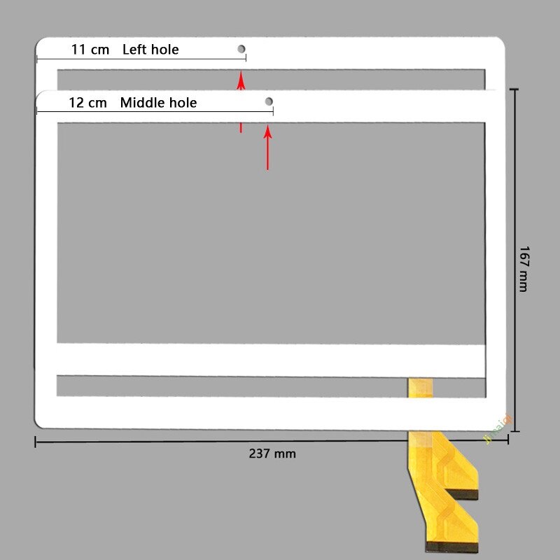 For 10.1'' Inch MJK-0887 FPC Tablet External Capacitive Touch Screen Digitizer Panel Sensor Replacement Phablet Multitouch