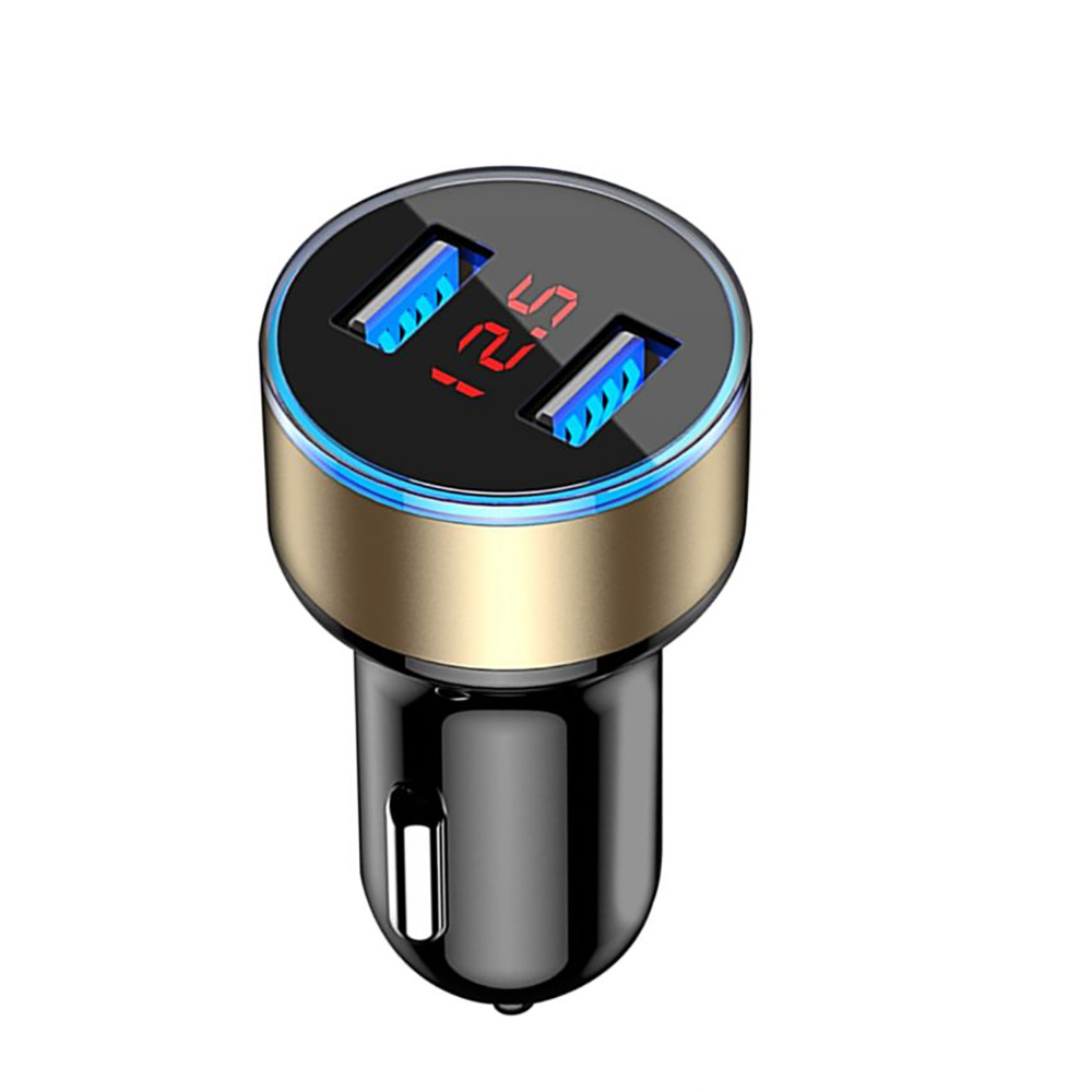 BOKEWU 3.1A LED Display Dual USB Car Charger Universal Mobile Phone Fast Charging Car Charger Adapter