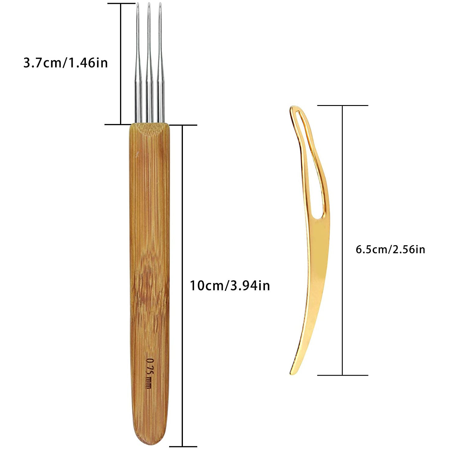6 Locking Craft Including Weaving Braid Hair Tool Set Hook Dreadlock Crochet
