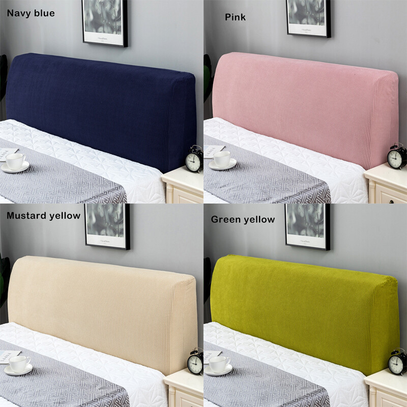 Thickened Elastic Bed Head Cover Simple Modern Universal All-inclusive Protective Cover Special-shaped Back Bed Head Cover Cushion Dustproof