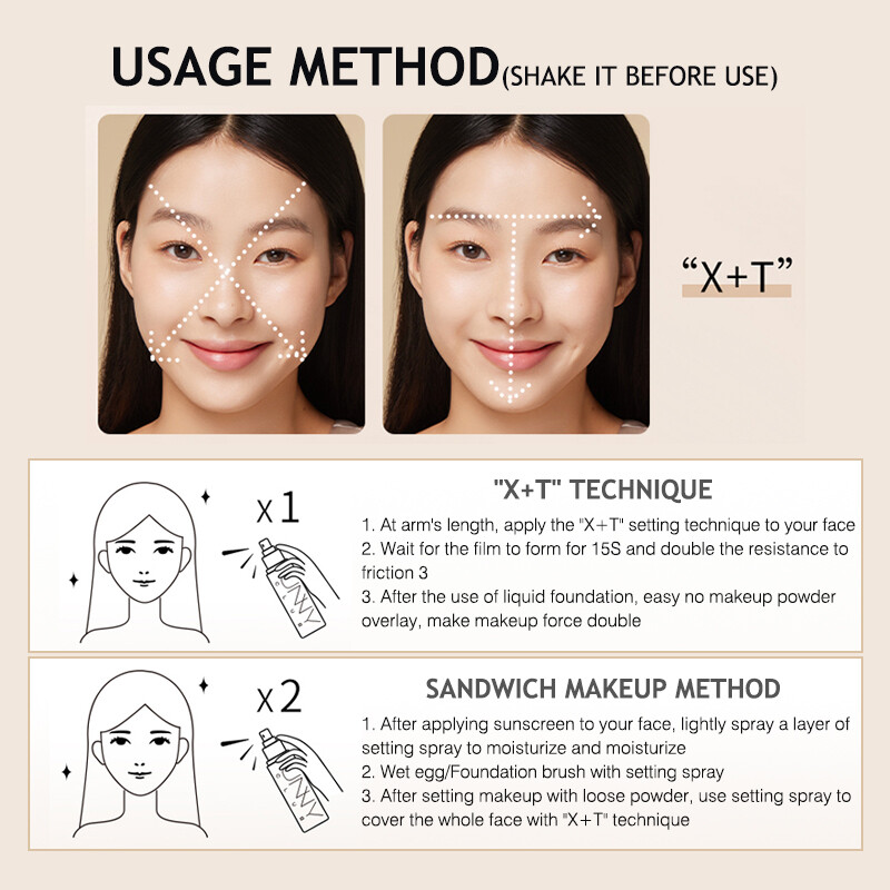 SUAKE Moisturizing Makeup Setting Spray Dewy Finish 100ml Makeup Setting Spray For Dewy Look Gentle Spray For Post-Makeup Skin