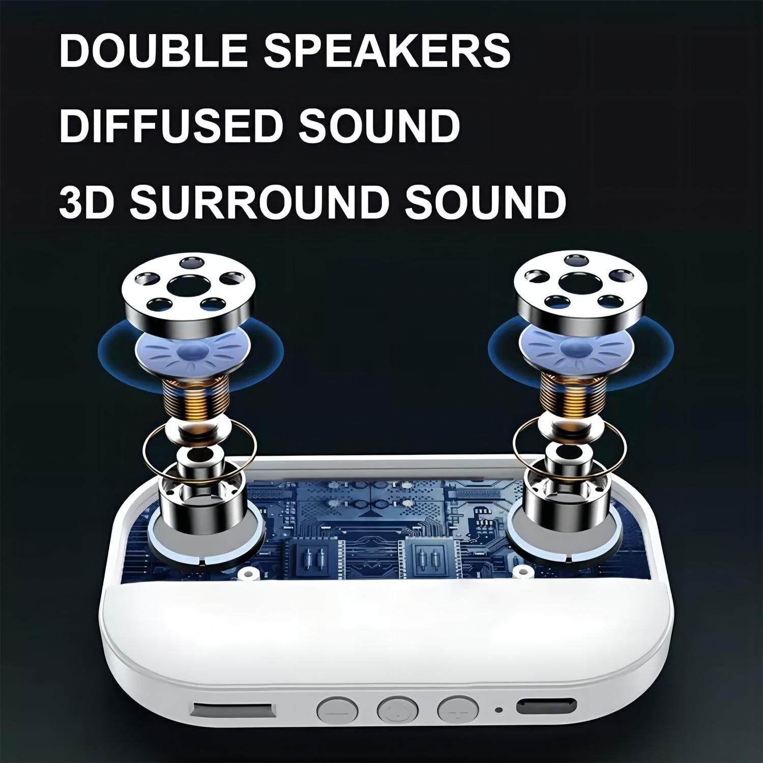 Donglin Dẫn Truyền Xương Bluetooth5.2 Loa Không Dây Mini Hộp Nhạc Âm Thanh Nổi Dưới Gối Cải Thiện Giấc Ngủ Hỗ Trợ Thẻ TF