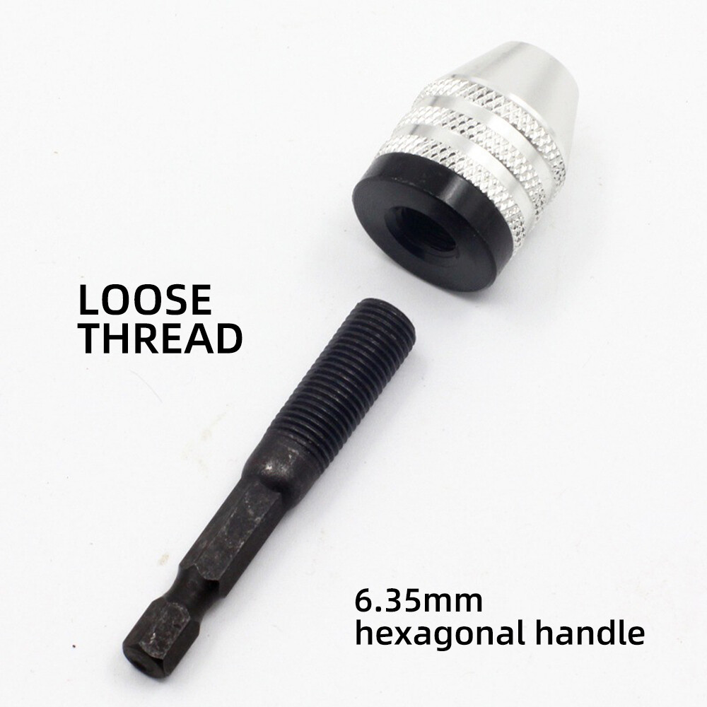 Electric drill adapter keyless drill chuck hexagonal handle electric motorcycle chuck accessories