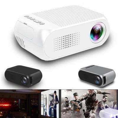 YG320 HD 80นิ้วแบบพกพา Mini LED LCD ขนาดพกพาจอแสดงผลมัลติมีเดียเอกสารโปรเจคเตอร์