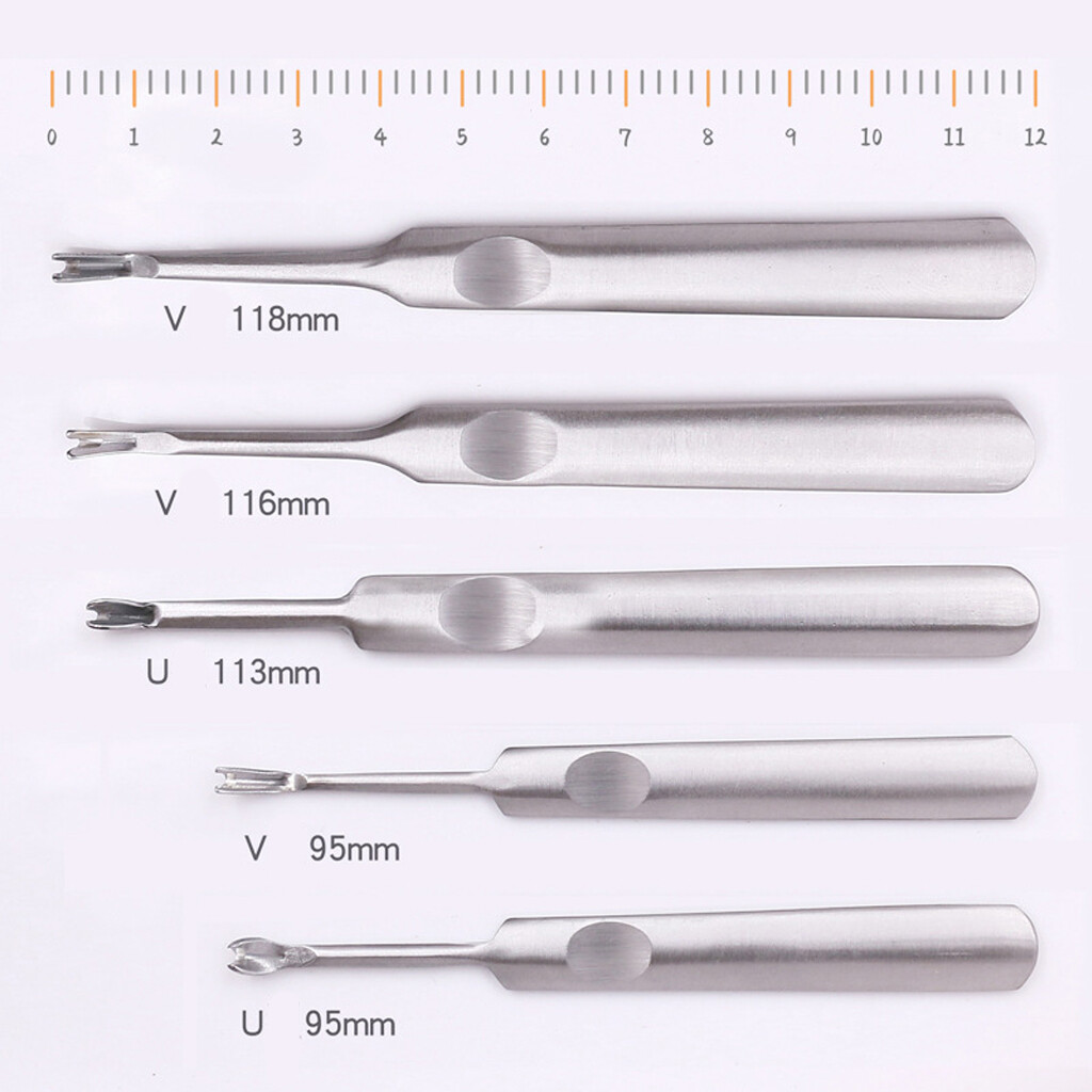 Dolity U V Shaped Stitching Groover Skiving Edge Beveler Leathercraft Leather Tool Kit