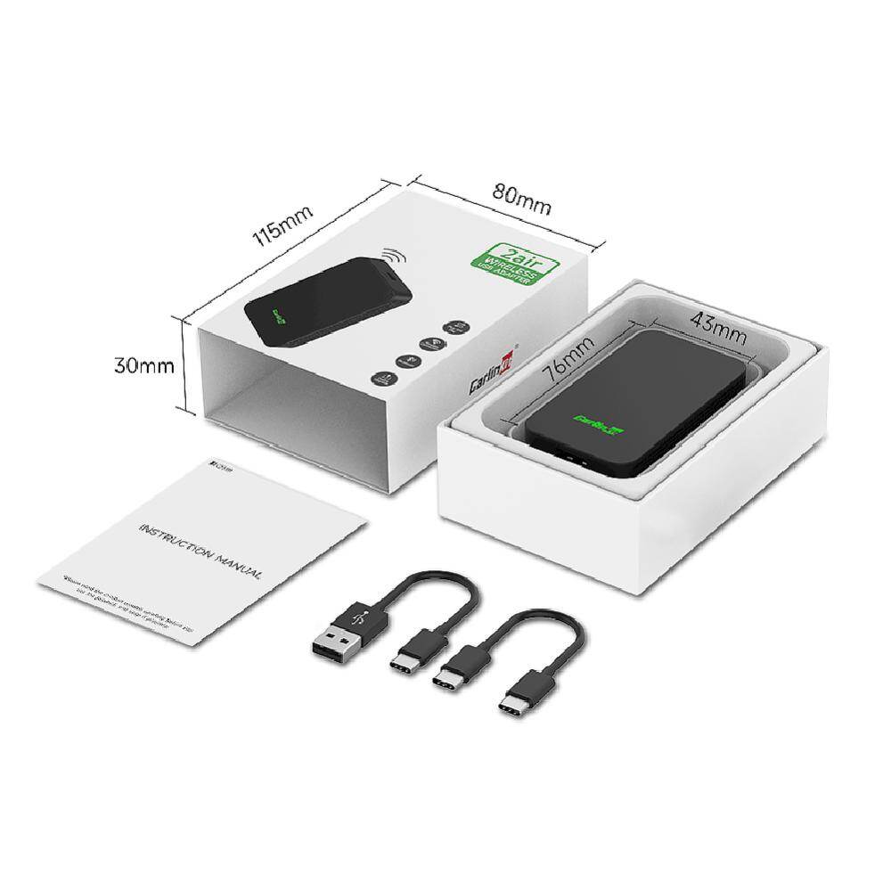 CarPlay Android Auto Wireless Adapter Bluetooth-compatible Intelligent Vehicle Module Wireless AI Box for Car Multimedia Video Player